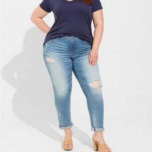 ⭐️ TALL ⭐️ Torrid Boyfriend Straight Vintage Stretch Mid-Rise Jean